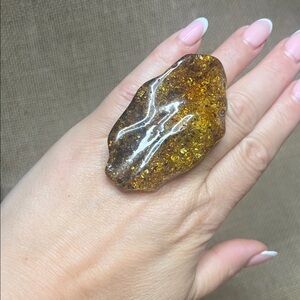 Amber Statement Ring